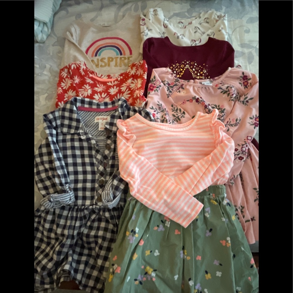 Lot of 7 shirt dresses, size 2T